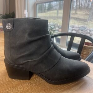 Blowfish Malibu Riley Boots Black Faux Suede Sz 8 Worn Once! Zipper